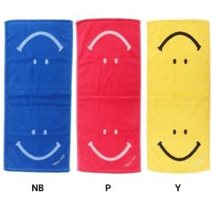 スマイリー スマイリーフェイス ジャガード ロングタオル フェイス