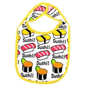 コットン スタイ グッズ SUSHI ベビー ビブ おえかきシリーズ オクタニコーポレーション