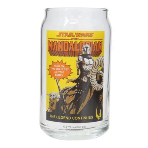 スターウォーズ グッズ ガラスコップ キャラクター 缶型グラス マンダロリアン＆グローグー イエロー...