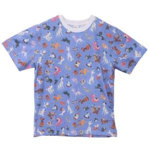 T-SHIRTS キャッツ＆ドッグス Tシャツ ディズニー スモールプラネット いっぱい パターン Lサイズ XLサイズ