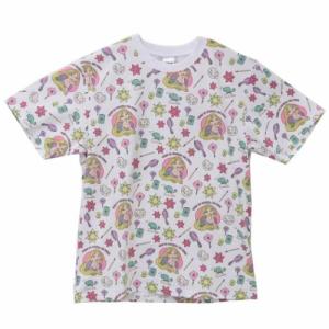 塔の上のラプンツェル キャラクター Tシャツ T-SHIRTS アイコン パターン Lサイズ XLサ...