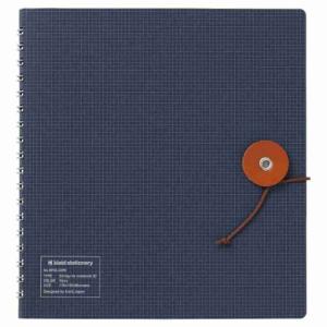 方眼ノート kleid クレイド String-tie notebook 02 Navy 新日本カレンダー おしゃれ文具 テレワーククリスマス プレゼ｜cinemacollection-yj