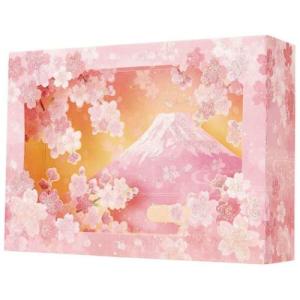 グリーティングカード 立体カード 箱形 富士と桜 春 サンリオ 多目的