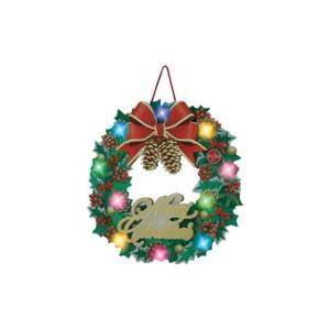 グリーティングカード CHRISTMAS メロディ JXPM25-1 クリスマスカード 松ぼっくりの付いたリース サンリオ ギフト雑貨クリスマス プレ