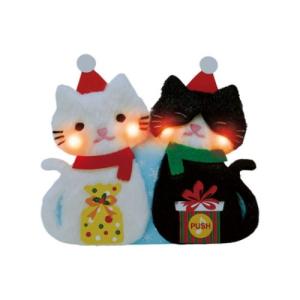 グリーティングカード CHRISTMAS メロディ JXPM32-1 クリスマスカード ふかふかネコ ギフト雑貨