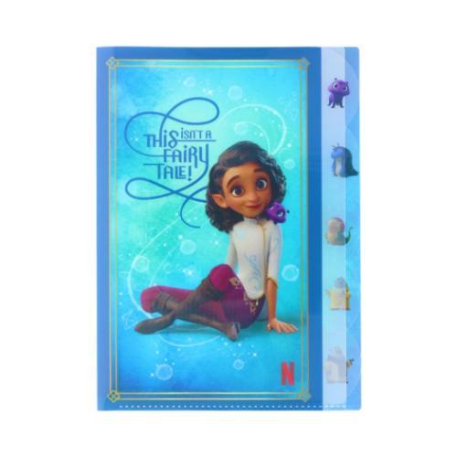 ポケットファイル エリアンと魔法の絆 ダイカットクリアファイル5P ブルー サンスター文具 新学期準...