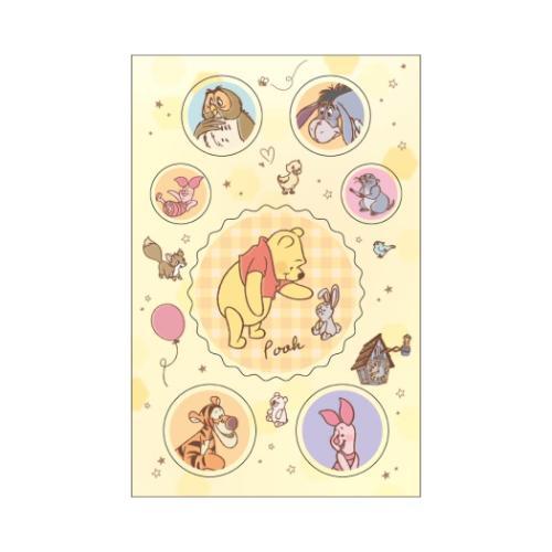 くまのプーさん シール付きポチ袋 2枚セット ディズニー ぽち袋 キャラクター サンスター文具