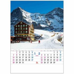 2024 Calendar アルプス 壁掛けカレンダー2024年 フォト トーダン 写真 世界風景｜cinemacollection-yj