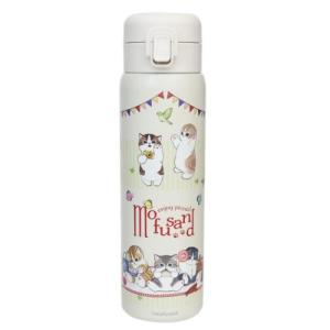 東亜金属 猫のステンレスボトル400ml もふさんど サメにゃん行列 : 猫