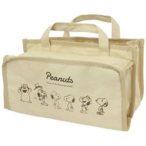 スヌーピー キャラクター ボックスティッシュケース ティッシュカバー付きキャリーバスケット ブラザーズ ピーナッツの商品画像