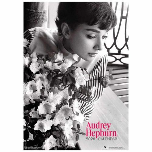 2026 Calendar オードリー ヘプバーン 壁掛けカレンダー2026年 海外スター 女優
