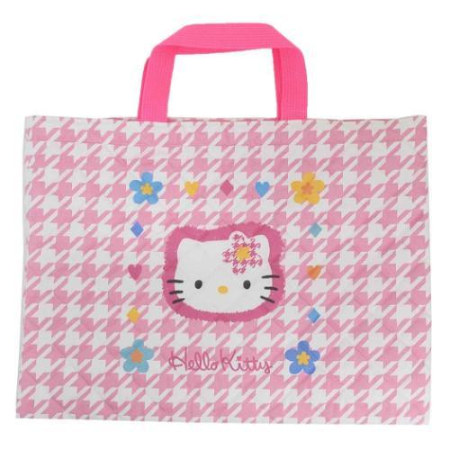 ハローキティ キャラクター レッスンバッグ キルティングバッグ 50th カオハナ サンリオ グッズ