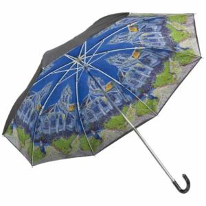 名画折りたたみ傘 晴雨兼用 ゴッホ 折り畳み傘 ユーパワー オーヴェルの教会｜cinemacollection-yj