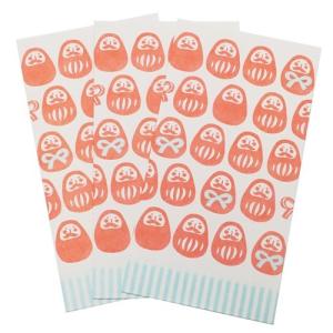 梅屋 長封筒 3枚セット だるま お盆玉 ぽち袋 キャラクター