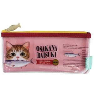 フェリシモ猫部 ねこ グッズ クリアポーチ M ペンケース SHAKE アクティブコーポレーション
