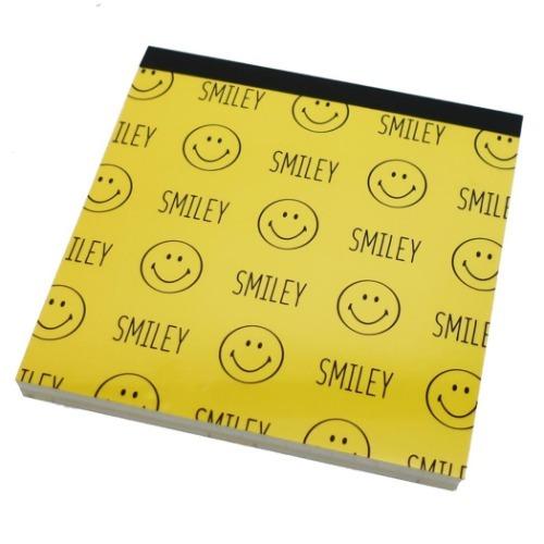 メモ帳 スマイリーフェイス スクエア メモ フェイスドット 新学期準備雑貨 キャラクター プレゼント...