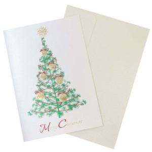 グリーティングカード CHRISTMAS クリスマスカード jx60-3 赤地手前