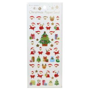 シールシート CHRISTMAS クリスマス 箔押しペーパーシール