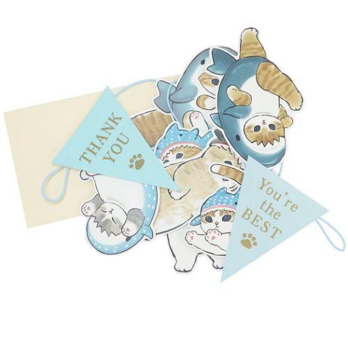 モフサンド mofusand キャラクター グリーティングカード ガーランドカード サンキュー