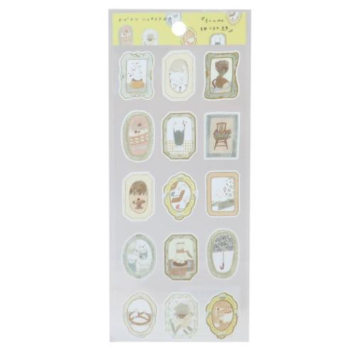 シールシート トビマツ ショウイチロウ コットンシール frame飾り放題 手帳デコ デコレーション