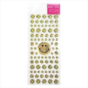スマイリーフェイス ドロップシール SC-328 Smiley Face シールシート キャラクター グッズ 手帳デコ