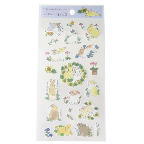 シールシート 森山標子 夏柄ペーパーシール 夏の花 デコシール デコレーション