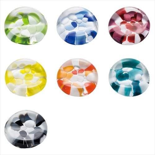 箸置き 津軽びいどろ ドット ガラス箸置（5個セット） アデリア 直径4×1.3cm 日本製 テーブ...