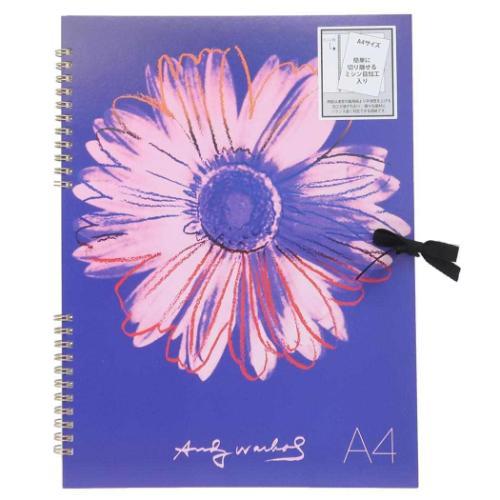 お絵かき帳 アンディ ウォーホル スケッチブック A4 デイジー ピンク