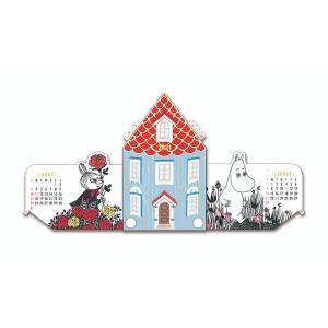 ムーミン 2021 カレンダー 卓上 ダイカットスライド 2ヶ月 北欧 APJ キャラクター