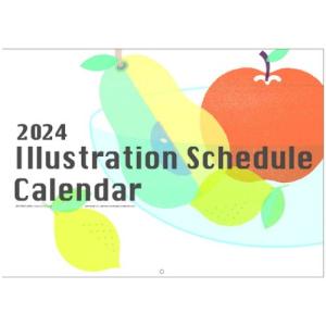 2024Calendar イラストスケジュール 壁掛けカレンダー2024年 イラスト 書き込み｜cinemacollection