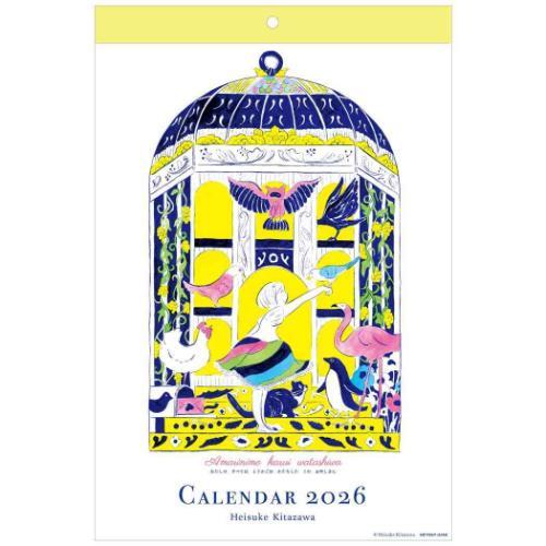 2026Calendar 北澤平祐 壁掛けカレンダー2026年 スケジュール APJ