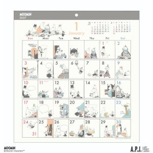 ムーミン 2027Calendar 壁掛けカレンダー2027年 コミックデザイン 書き込み インテリア 令和9年暦 北欧 APJ