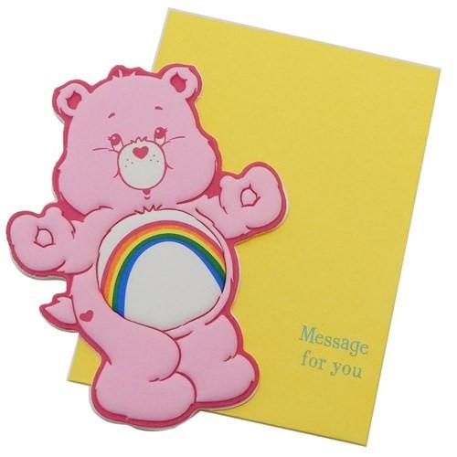 グリーティング カード ケアベア ミニ メッセージカード チアベア APJ 多目的 お祝い プレゼン...