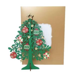 グリーティングカード CHRISTMAS クリスマスカード jx60-3 赤地手前