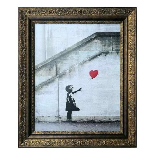 バンクシー 数量限定 壁掛け 額付き アートフレーム Banksy Love is in the B...