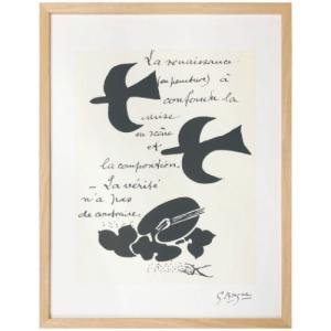 アートポスター ジョルジュ・ブラック Georges Braque LA RENAISSANCE…1917/47 額付き｜cinemacollection