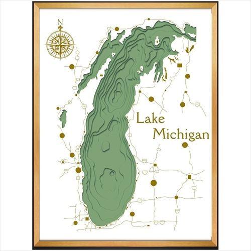 ミシガン湖 地図