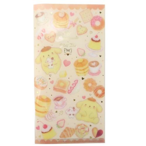 ポムポムプリン × たけいみき 通販 ミニファイル 2ポケット チケットファイル ふわふわスフレ サ...