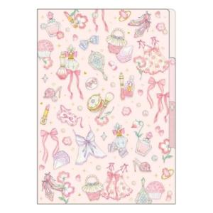 ポケットファイル A4 クリアファイル 3ポケット たけいみき フェミニン