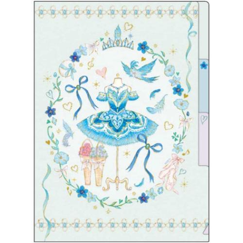 たけいみき A5クリアファイル 3ポケット アニマル ポケットファイル ガーリーイラスト フロリナ王...