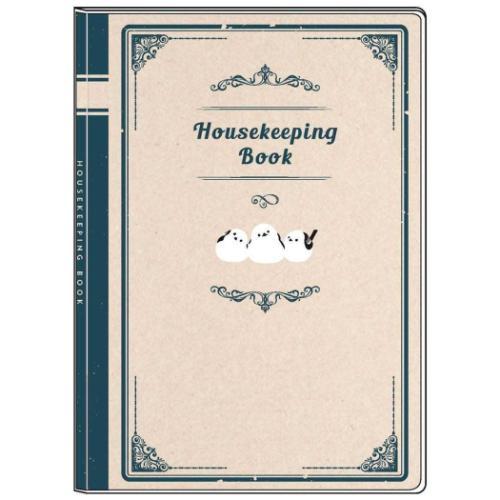 ハウスキーピングブック みんなの文具 簡単家計簿 A5 アニマル シマエナガ 主婦 主夫