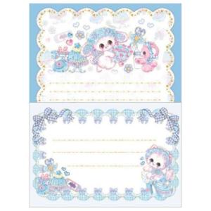 飴ノ森ふみか メモパッド メモ帳 ガーリーイラスト えんじぇるブルー