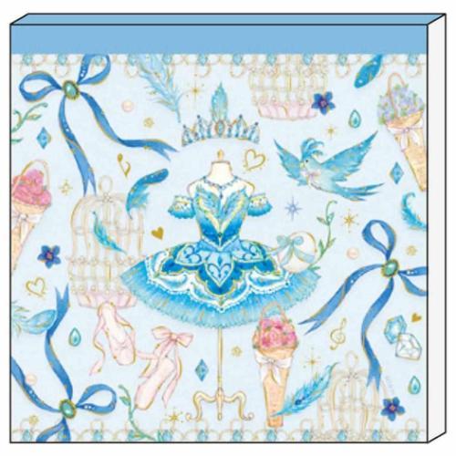 たけいみき グッズ メモ帳 ガーリーイラスト メモパッド フロリナ王女と青い鳥