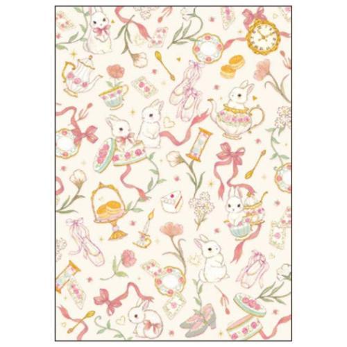 たけいみき ガーリーイラスト 横罫ノート A5ノート エレガントうさぎ アニマル