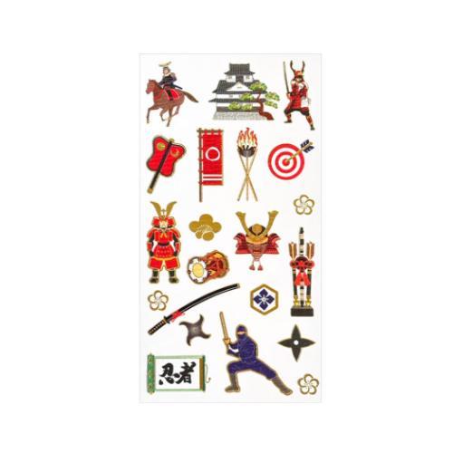 シールシート 和柄シール 日本の伝統シリーズ 戦国時代 クローズピン