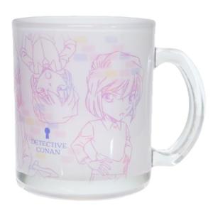 金正陶器 マグカップ ガラスマグカップ 名探偵コナン ラインアート 灰