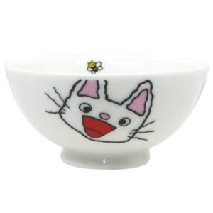 ノンタン お茶碗 磁器製 茶碗 M フェイス 金正陶器 11×5.5cm