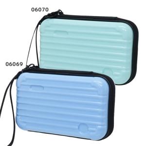 ミニキャリー 筆箱 ハードカバー ペンケース パステルカラー クラックス 18×12×6cm 新学期 準備 ペンポーチ