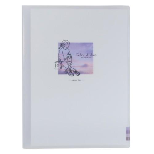 10ポケット A4 クリアファイル 小学生 中学生 高校生 女の子 かわいい ファイル ニュアンスラ...