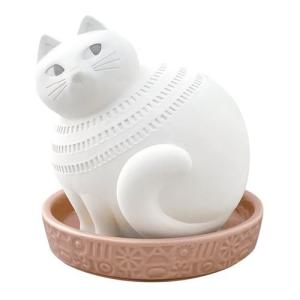 加湿器 素焼き 潤い マスコット FIKA CAT ねこ デコレ エコグッズ 電源不要 インテリア プレゼント 男の子 女の子 ギフト バレンタイン｜cinemacollection